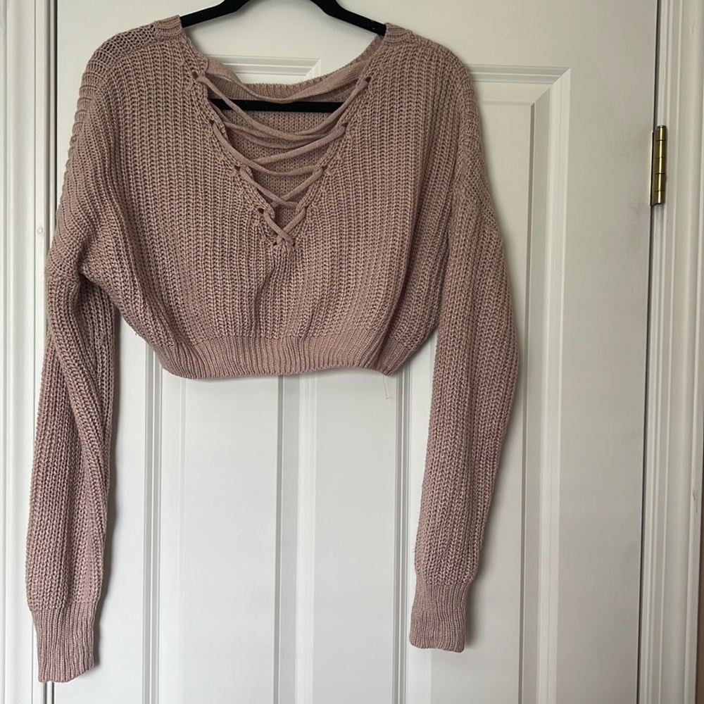 Crop top sweater